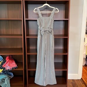 Likely Gingham Black & White Jumpsuit